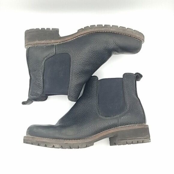 ECCO Black Leather Cheslea Boots - EU 38 - Picture 1 of 6